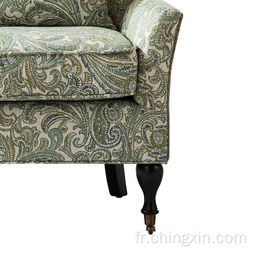 Tissu de fleurs Chaise d&#39;accent armé de loisirs